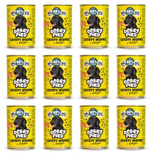 Влажный корм для собак GOOD DOG Mono Pure Pig + коллаген – 12 x 400 г