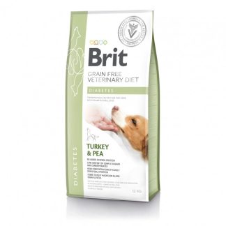 BRIT Veterinary Diets Беззерновой корм для собак от диабета с индейкой и желтым горошком - сухой корм - 12 кг