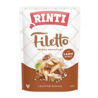 RINTI Filetto — влажный корм для собак с куриным филе и бараниной, 100 г.
