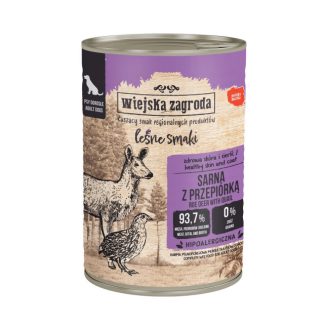 Влажный корм для собак Rural Farm Forest Flavors: косуля с перепелом - 400 г