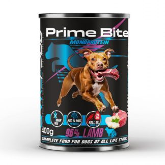 Влажный корм для собак PRIME BITE Mono Lamb с петрушкой - 400 г