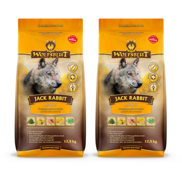 Сухой корм для собак WOLFSBLUT Jack Rabbit - 2 x 12,5 кг