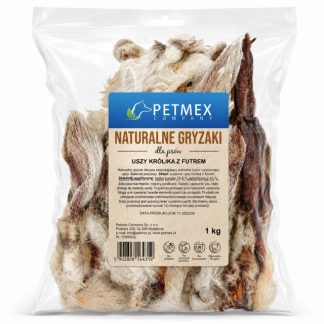 Лакомство для собак PETMEX «Заячьи ушки с мехом Моно» — 1 кг.