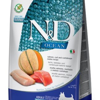 Сухой корм для собак FARMINA N&D Ocean Dog Salmon, Cod&Cantaloupe - 2,5 кг