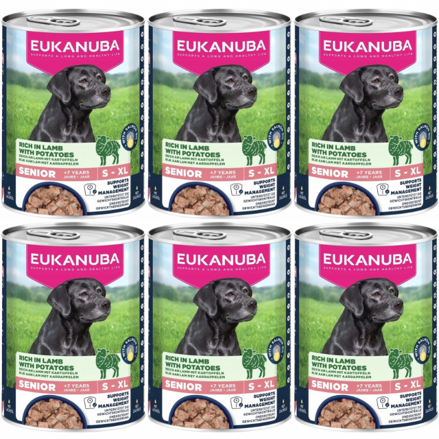 Влажный корм для собак EUKANUBA Life Care Senior с ягненком и картофелем - 6 x 400 г