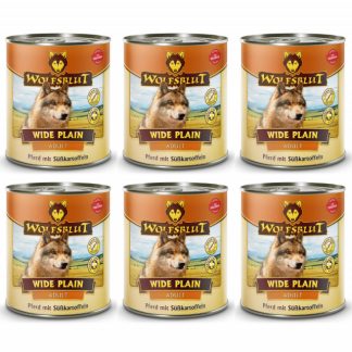Влажный корм для собак WOLFSBLUT Wide Plain Horse Meat with Sweet Potatoes - 6 x 800 г