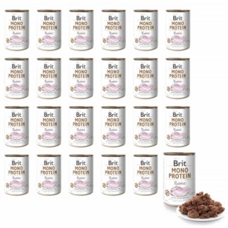Влажный корм для собак BRIT Mono Protein Rabbit - 24 x 400 г
