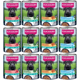 Влажный корм для собак EUKANUBA Life Care, смесь вкусов, 12 x 400 г.