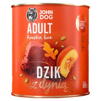 Влажный корм для собак JOHN DOG Pumpkin Line Adult Mono Wild Boar with Pumpkin - 800 г.
