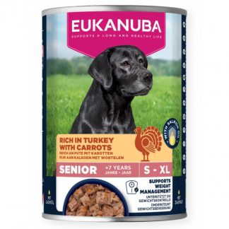 Влажный корм для собак EUKANUBA Life Care Senior с индейкой и морковью - 400 г