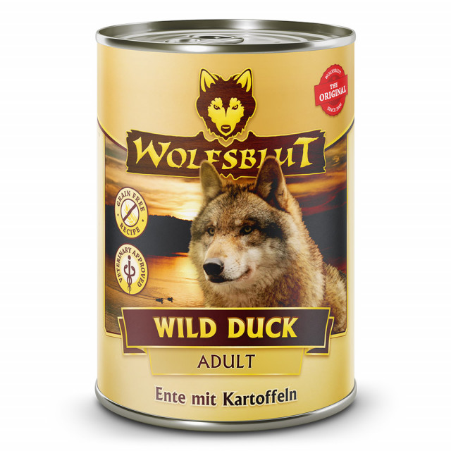 WOLFSBLUT Дикая утка. Утка с картофелем. Моно - влажный корм для собак - 395 г.