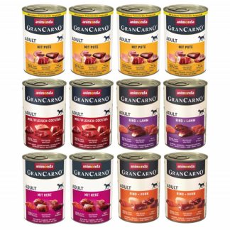 ANIMONDA Grancarno Adult MIX OF FLAVORS - влажный корм для собак - 12 x 400 г
