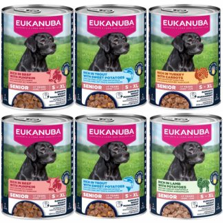 Влажный корм для собак EUKANUBA Life Care Senior MIX разных вкусов - 6 x 400 г