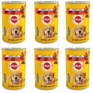Влажный корм для собак PEDIGREE Adult Beef in Jelly - 6 x 400 г