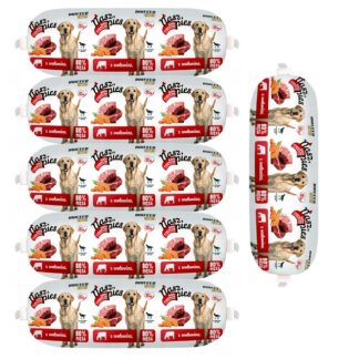 Влажный корм для собак BIOFEED Nasz Pies Bar с говядиной - 6 x 1 кг