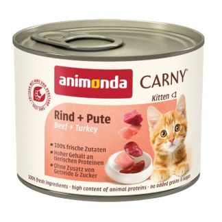 ANIMONDA Carny Kitten Beef with Turkey - влажный корм для кошек - 200 г