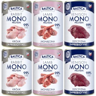 BALTICA Nutraceutic Mono MIX OF FLAVORS - влажный корм для собак - 6 x 400 г