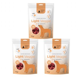 Лакомство для собак PEPE VET Light Veggie - 3 x 70 г