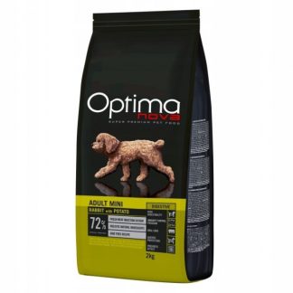 OPTIMANOVA Adult Mini Digestive Rabbit & Potato - сухой корм для собак - 2 кг