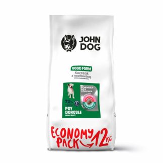 Сухой корм для собак мелких пород JOHN DOG Good Form с курицей и говядиной - 12 кг