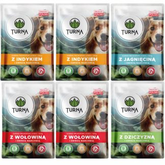 Влажный корм для собак TURNA MIX с различными вкусами – 6 x 100 г