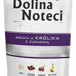 DOLINA NOTECI Премиум-корм для собак с высоким содержанием клюквы и экстрактом кролика - влажный корм для собак - 500 г