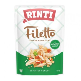 RINTI Filetto — влажный корм для собак с куриным филе и овощами — 100 г