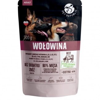 Влажный корм для собак PET REPUBLIC Adult Beef - 500 г