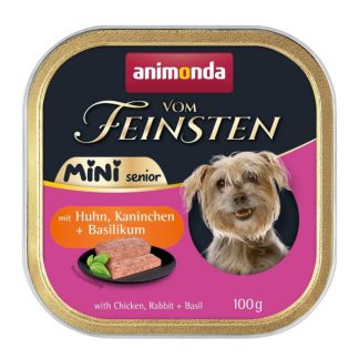 ANIMONDA Vom Feinsten Senior Mini Chicken with Rabbit and Basil - влажный корм для собак - 100 г
