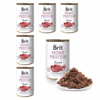 Влажный корм для собак BRIT Mono Protein Lamb - 6 x 400 г