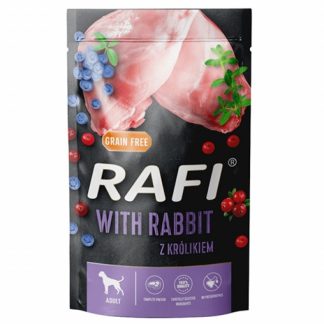 DOLINA NOTECI Rafi Rabbit, черника, клюква - влажный корм для собак - 500 г