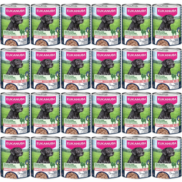 Влажный корм для собак EUKANUBA Life Care Senior с ягненком и картофелем - 24 x 400 г
