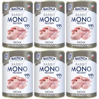 Влажный корм для собак BALTICA Nutraceutic Mono Rabbit с пребиотиками - 6 x 400 г