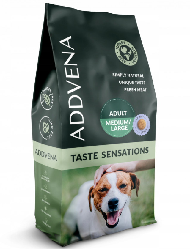 ADDVENA Taste Sensations Adult Medium/Large Turkey - сухой корм для собак - 10 кг