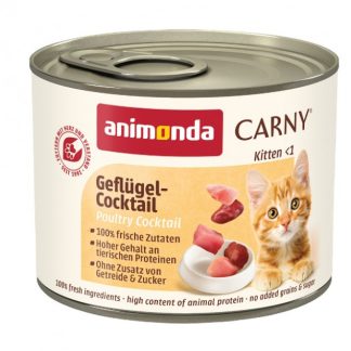 ANIMONDA Carny Kitten Poultry Cocktail - влажный корм для кошек - 200 г