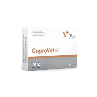 VETEXPERT CoproVet - препарат против фекалий для собак и кошек - 30 капсул.