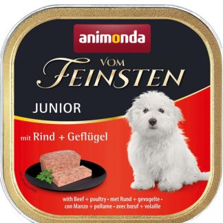 ANIMONDA Vom Feinsten Junior Говядина с птицей - влажный корм для собак - 150 г
