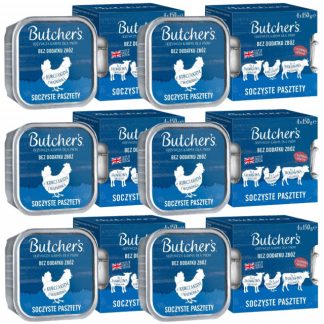 Влажный корм для собак BUTCHER'S Original, смесь сочных паштетов с печенью или почками - 24 x 150 г (6 x (4 x 150 г))