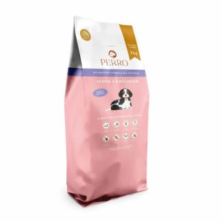 PERRO Junior Индейка с кроликом, сухой корм для собак средних и крупных пород, 1 кг
