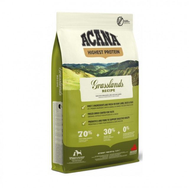 ACANA Highest Protein Grasslands - сухой корм для собак - 6 кг