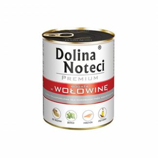 DOLINA NOTECI Премиум-корм для собак с высоким содержанием говядины - влажный корм для собак - 800 г
