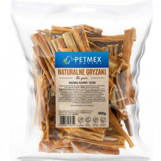 Лакомство для собак PETMEX из шкуры косули, 15 см, монолитное, 500 г.