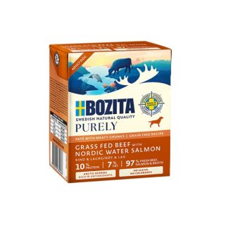 BOZITA Purely Paté Duoprotein Beef and Salmon - влажный корм для собак - 370 г