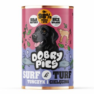 Влажный корм для собак GOOD DOG Surf & Turf с тунцом и телятиной - 400 г