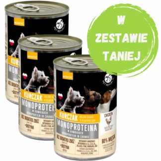 Влажный корм для собак PET REPUBLIC Monoprotein Chicken - 3 x 400 г