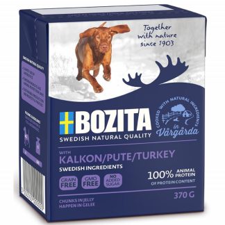 BOZITA Кусочки мяса с индейкой в ​​галлоне для собак, 370 г