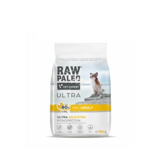 VETEXPERT Raw Paleo Ultra Mini Adult Turkey Mono - сухой корм для собак - 750 г