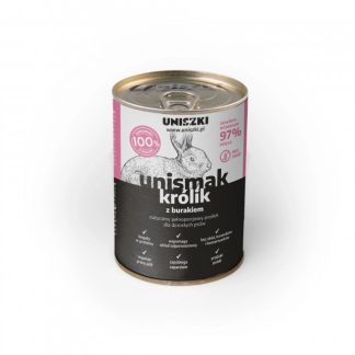 UNISZKI UNIsmak Кролик со свеклой - влажный корм для собак - 400 г