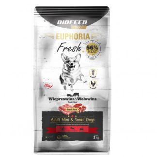 BIOFEED Euphoria Fresh Adult Mini & Small Pork & Beef - сухой корм для собак - 2 кг