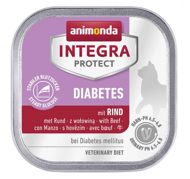 ANIMONDA Integra Protect Diabetes Beef - влажный корм для кошек - 100 г